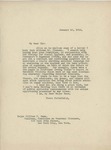 Letter From Francis Mairs Huntington-Wilson to William F. Snow, January 10, 1918