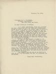 Letter From Francis Mairs Huntington-Wilson to Edward L. Thorndike, February 21, 1918