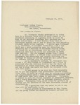 Letter From Francis Mairs Huntington-Wilson to Irving Fisher, February 21, 1918