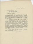 Letter From Francis Mairs Huntington-Wilson to William H. Zinsser, February 21, 1918