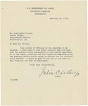 Letter From Julia C. Lathrop to Francis Mairs Huntington-Wilson, February 26, 1918