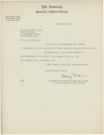 Letter From Irving Fisher to Francis Mairs Huntington-Wilson, March 1, 1918