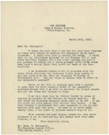 Letter From Francis Mairs Huntington-Wilson to Charles B. Davenport, March 19, 1918 by Francis Mairs Huntington-Wilson
