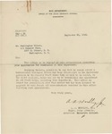 Letter From Adolph A. Hoehling Jr. to Francis Mairs Huntington-Wilson, September 25, 1918