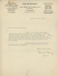 Letter From George W. Long, September 26, 1918