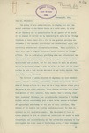 Letter From Francis Mairs Huntington-Wilson to William Howard Taft, February 22, 1910 by Francis Mairs Huntington-Wilson