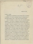 Letter From Chandler Hale to Frank Orren Lowden, January 20, 1911 by Chandler Hale