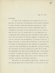 Memorandum on the Appropriation Bill of 1912, May 14, 1912 by Francis Mairs Huntington-Wilson
