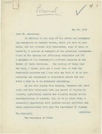 Letter From Francis Mairs Huntington-Wilson to Philander C. Knox, May 29, 1912 by Francis Mairs Huntington-Wilson