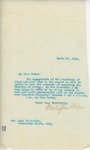 Letter From Francis Mairs Huntington-Wilson to Mrs. Paul Thorndike, March 17, 1909