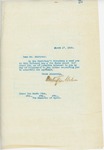 Letter From Francis Mairs Huntington-Wilson to Ramon Pina, March 17, 1909