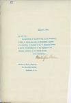 Letter From Francis Mairs Huntington-Wilson to George A. Glynn, March 17, 1909
