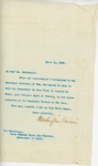 Letter From Francis Mairs Huntington-Wilson to Edmondo Mayor des Planches, March 18, 1909