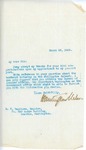 Letter From Francis Mairs Huntington-Wilson to N. W. VanCleve, March 25, 1909
