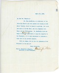 Letter From Francis Mairs Huntington-Wilson to Fred W. Carpenter, March 29, 1909