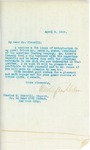 Letter From Francis Mairs Huntington-Wilson to Charles H. Sherrill, April 4, 1909