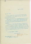 Letter From Francis Mairs Huntington-Wilson to Edwin Oviat, April 4, 1909