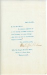 Letter From Francis Mairs Huntington-Wilson to Joaquin Bernardo Calvo, April 24, 1909
