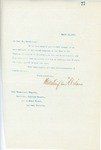 Letter From Francis Mairs Huntington-Wilson to John Vandercook, April 24, 1909