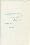 Letter From Francis Mairs Huntington-Wilson to Royal L. Melendy, April 24, 1909