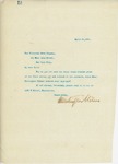 Letter From Francis Mairs Huntington-Wilson to The Pictorial News Company, April 24, 1909