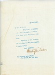 Letter From Francis Mairs Huntington-Wilson to Robert Bacon, April 27, 1909