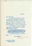 Letter From Francis Mairs Huntington-Wilson to Samuel Douglas McEnery, May 12, 1909 by Francis Mairs Huntington-Wilson