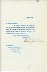 Letter From Francis Mairs Huntington-Wilson to Johann Heinrich von Bernstorff, May 15, 1909