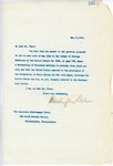 Letter From Francis Mairs Huntington-Wilson to Charlemagne Tower, May 17, 1909
