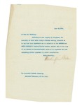 Letter From Francis Mairs Huntington-Wilson to Beekman Winthrop, June 25, 1909