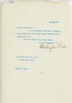 Letter From Francis Mairs Huntington-Wilson to Shelby M. Cullom, June 28, 1909