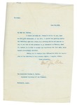 Letter From Francis Mairs Huntington-Wilson to Charles Norton, June 29, 1909