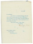 Letter From Francis Mairs Huntington-Wilson to Henry H. Townsend, July 5, 1909
