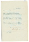 Letter From Francis Mairs Huntington-Wilson to Martin B. Madden, August 6, 1909