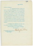 Letter From Francis Mairs Huntington-Wilson to David E. Thompson, August 28, 1909