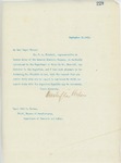 Letter From Francis Mairs Huntington-Wilson to John M. Carson, September 21, 1909