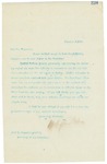 Letter From Francis Mairs Huntington-Wilson to Fred W. Carpenter, November 6, 1909