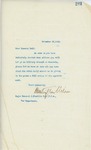 Letter From Francis Mairs Huntington-Wilson to James Franklin Bell, November 22, 1909