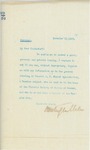 Letter From Francis Mairs Huntington-Wilson to Nicolai Koudacheff, December 13, 1909