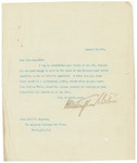 Letter From Francis Mairs Huntington-Wilson to Mabel T. Boardman, January 12, 1910