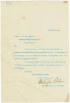 Letter From Francis Mairs Huntington-Wilson to George T. Weitzel, January 14, 1910