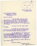 Letter From Charles F. Wilson to Francis Mairs Huntington-Wilson, July 12, 1910