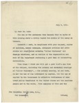 Letter From Francis Mairs Huntington-Wilson to Julius Kahn, July 6, 1911