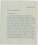 Letter From Francis Mairs Huntington-Wilson to Charles D. Hilles, September 6, 1911
