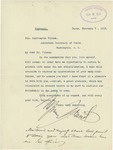 Letter From Myron T. Herrick to Francis Mairs Huntington-Wilson, February 7, 1913