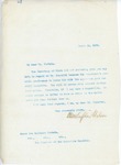 Letter From Francis Mairs Huntington-Wilson to Epifanio Portela, March 12, 1909