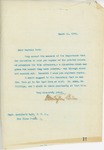 Letter From Francis Mairs Huntington-Wilson to Archibald Butt, March 12, 1909