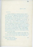 Letter From Francis Mairs Huntington-Wilson to Joe Mitchell Chapple, March 15, 1909 by Francis Mairs Huntington-Wilson
