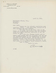 Letter From Amos R. E. Pinchot to Francis Mairs Huntington-Wilson, April 2, 1941 by Amos R. E. Pinchot