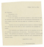 Letter From Francis Mairs Huntington-Wilson to Franklin D. Roosevelt, July 11, 1941 by Francis Mairs Huntington-Wilson